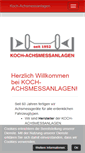 Mobile Screenshot of kochachsmessanlagen.de